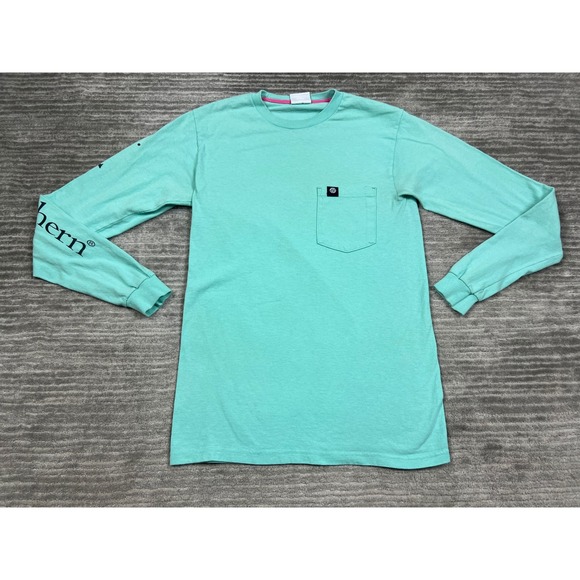 Simply Southern Top‎ Womens Small Blue Long Sleeve Collecton T-Shirt Tee - Picture 1 of 13